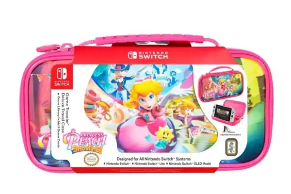 Premium Nintendo Switch Deluxe Travel Case (Princess Peach Showtime)