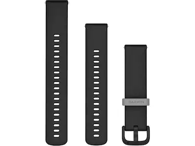 Snabb frakt Garmin vivoactive 5 Silikonband (20mm) - Svart