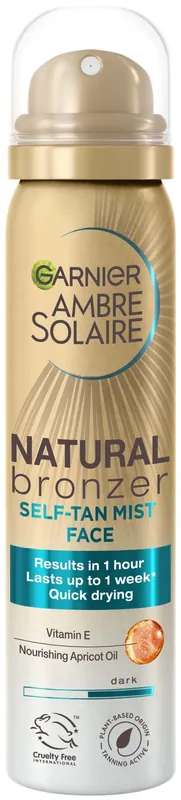 Garnier Ambre Solaire Natural bronzer Self Tan Mist Face 75 ml Säker betalning