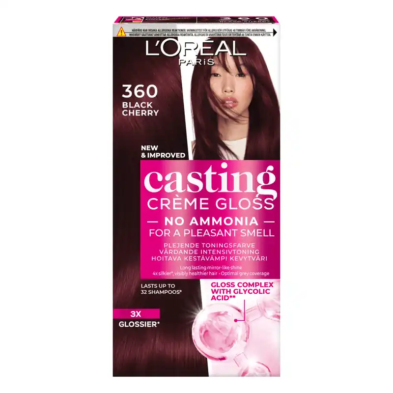 Bästa pris Loreal Paris Casting Crème Gloss Conditioning Color 360 Black Cherry