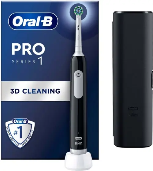 Kampanjpris Oral B Pro Series 1 Black Electric Toothbrush Designed By Braun