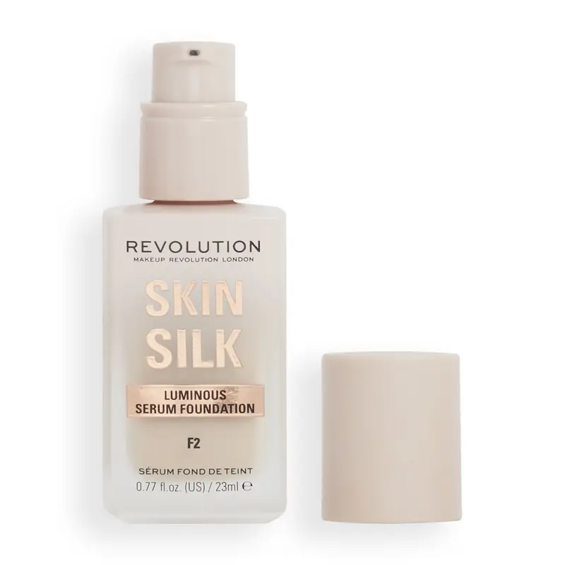 Begränsat antal Makeup Revolution Skin Silk Serum Foundation F2