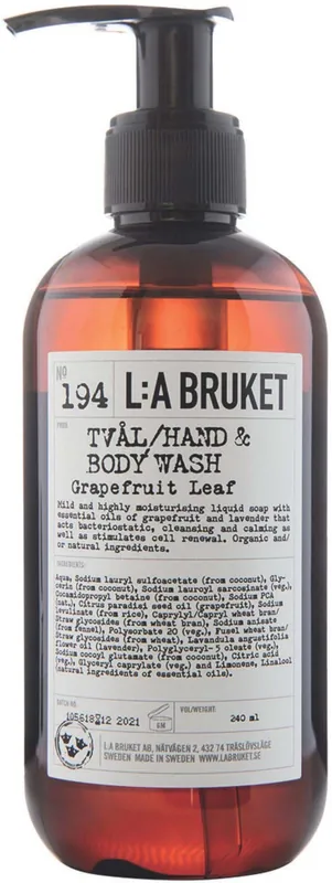 Sista chansen L a Bruket Flytande Tvål Grapefruit Leaf 240 ml