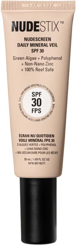 Begränsad tid Nudestix Nudescreen Daily Mineral Veil SPF30 Hot 50 ml