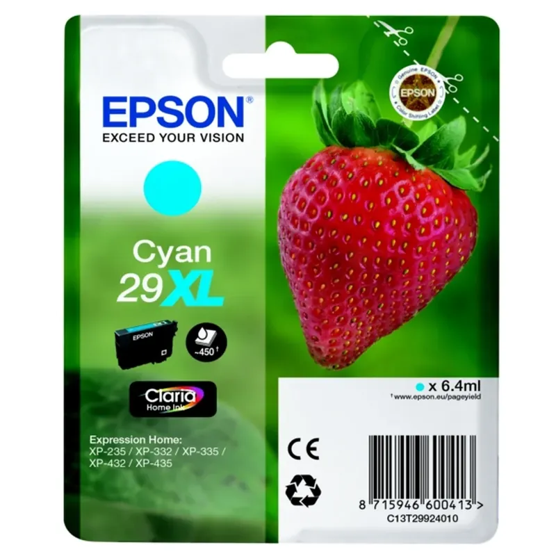 Handla nu Epson 29XL Bläckpatron Cyan