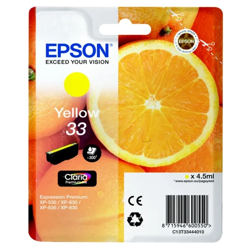 Epson 33 Bläckpatron Gul Nedsatt pris