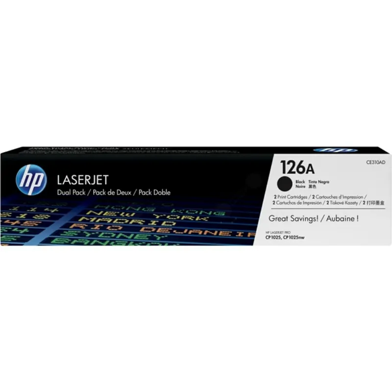Säker betalning HP 126A Tonerkassett Svart