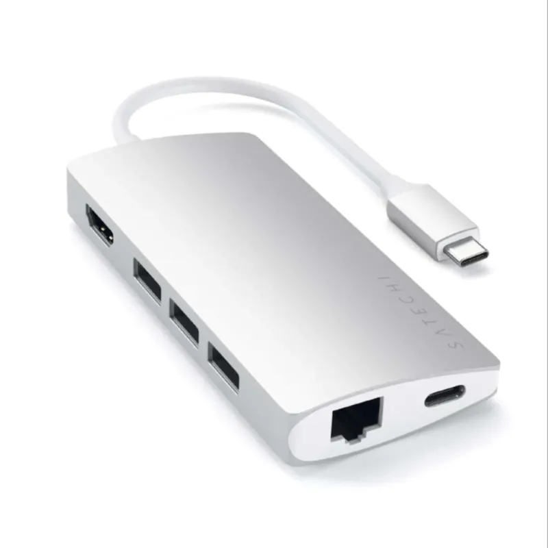Satechi USB-C Multi-Port Adapter 4K V2, Silver prisnedsättning