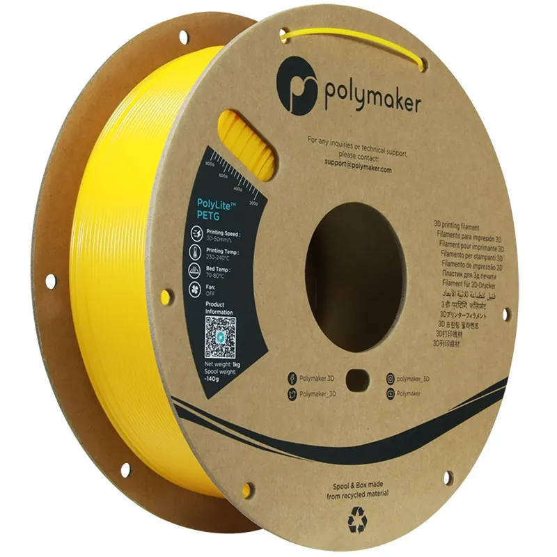 Rea Polymaker Polylite PETG 1,75 mm - 1kg Gul