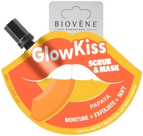 Populärt val Biovène Glow Kiss Papaya Lip Scrub & Mask 8 ml