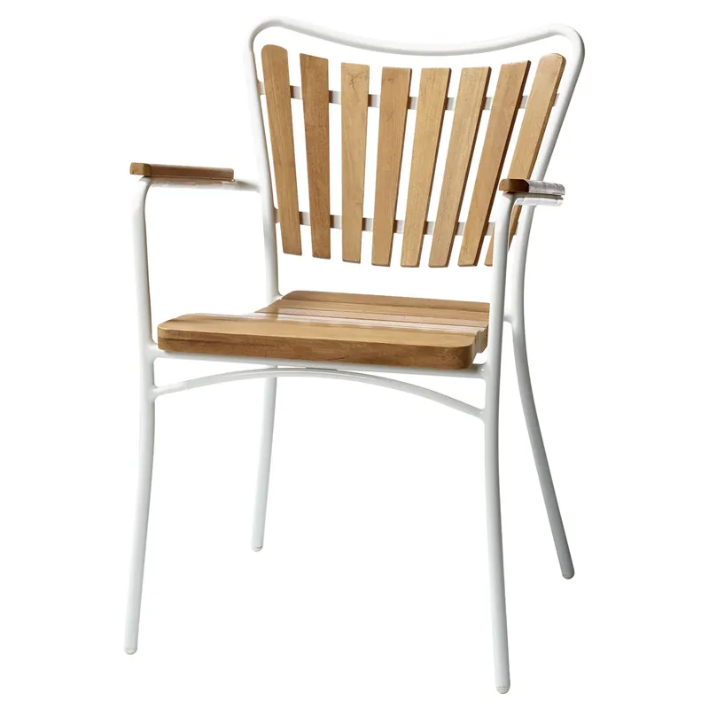 Fynd Cinas, Hard & Ellen karmstol vit/teak