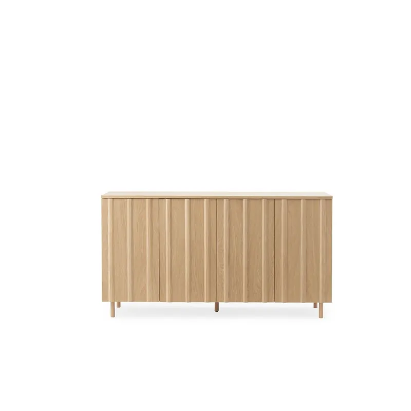 Extra rabatt Normann Copenhagen - Rib Sideboard - Skåp - Oak - H86,5 x W45 x L159 cm