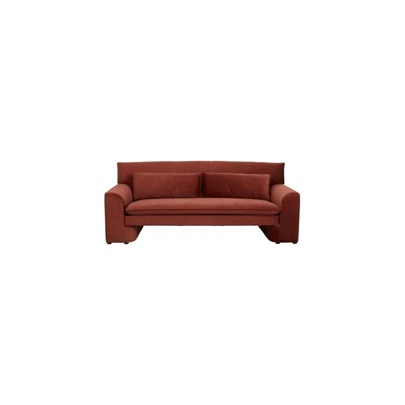 Rabatt Nordal - GEO sofa - Soffa - Rust Red - H 80 x B 115 x L 215 x SH 49 cm