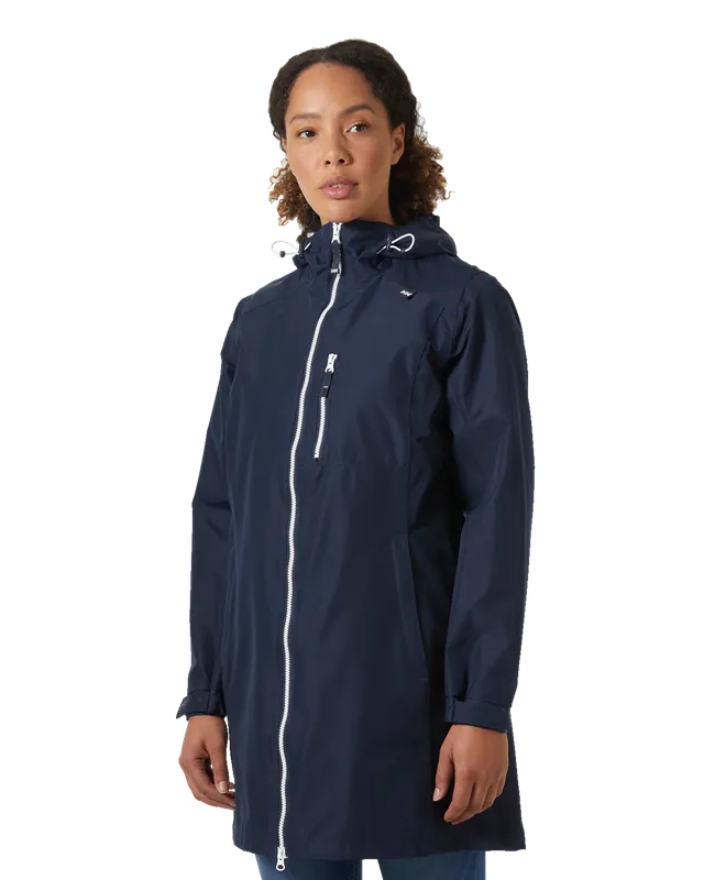 Sista chansen Helly Hansen W Long Belfast Jacket Navy