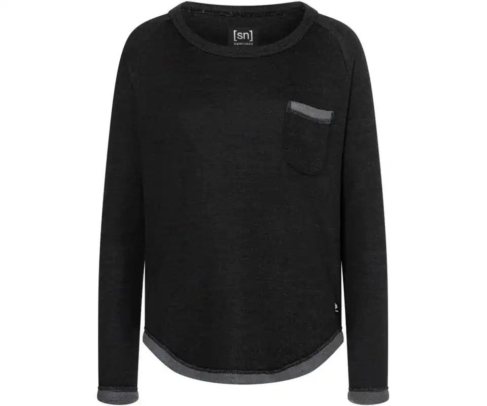 Billig Super.natural Knit Crew Pullover Women Jet Black
