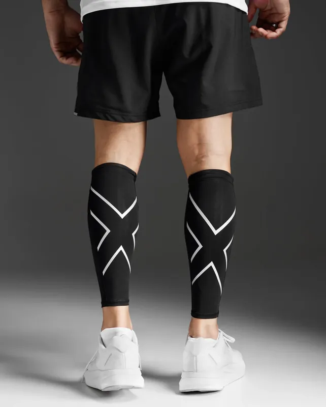 Billig 2XU Compression Calf Guards Black/Black