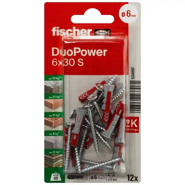 Endast denna vecka PLUGG DUOPOWER S K 6X30 12ST 6X30 Beijerbygg Byggmaterial