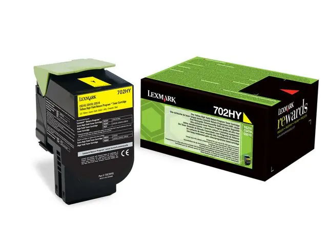 Lexmark Toner 70C2HY0, gul Nedsatt pris